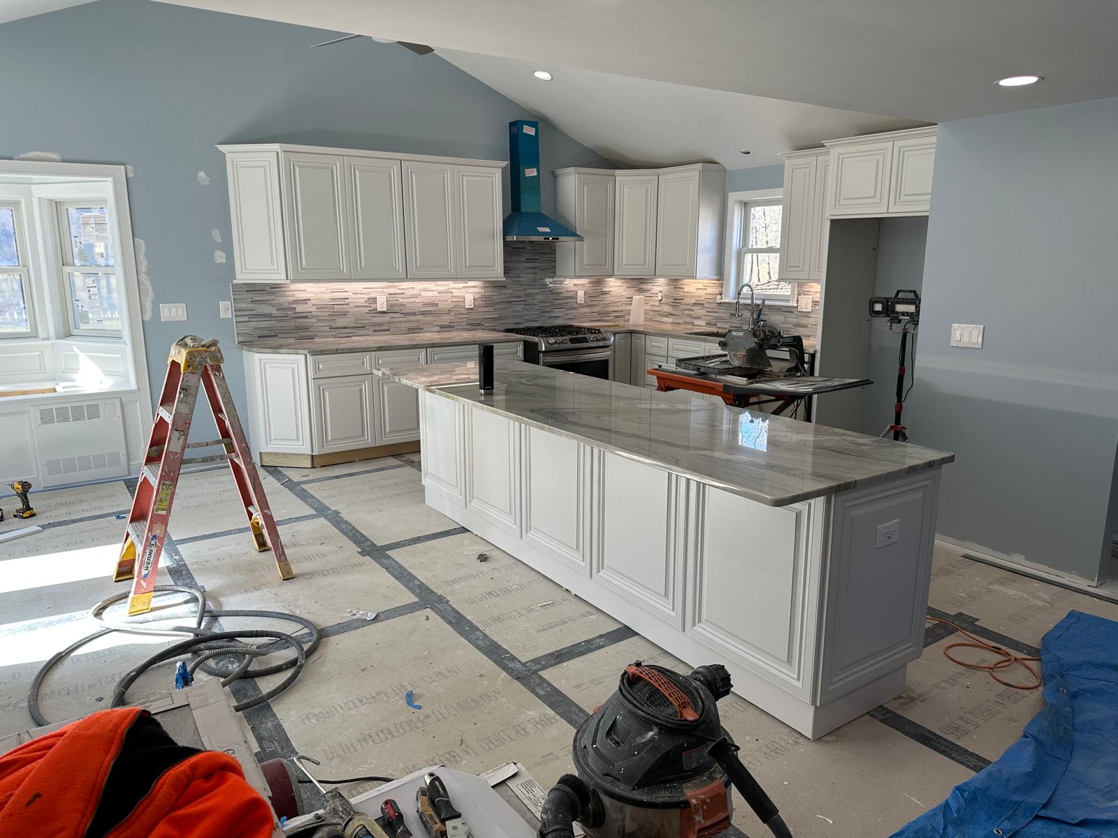 Kitchen mid-install